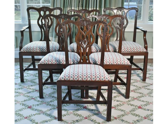 Set Of Six 19th C. Chippendale Dining Chairs, Paid $6900 (CTF40)