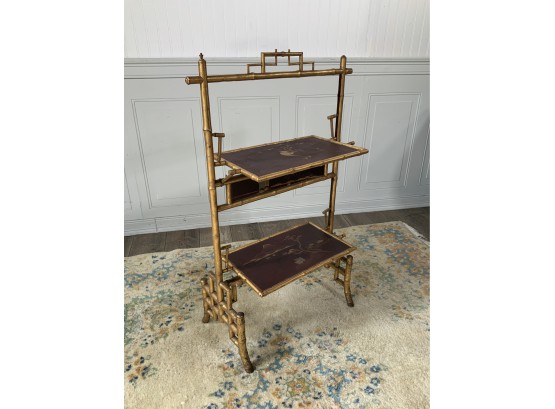Chinoiserie Screen/Stand With Lacquered Panels (CTF20)