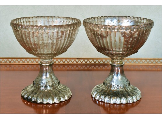 Decorative Silvered Glass Compotes,12  (CTF20)