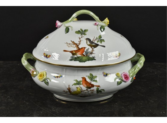 Herend Rothschild Bird Style Oval Covered Tureen (CTF20)