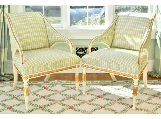 Pr. Neo Classical Style Arm Chairs (CTF30)