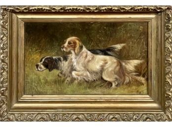 Oil On Canvas, Two Setters On The Scent (CTF10)