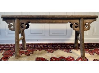 Carved Chinese Gate Bench (CTF10)