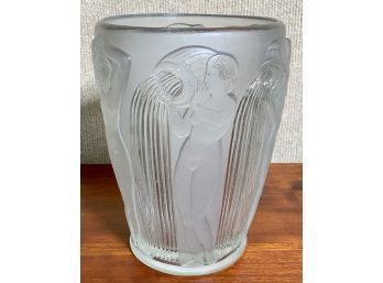 Rene Lalique Danaides Glass Vase (CTF10)
