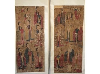 Two Early Chinese Temple Art Works On Paper (CTF10)