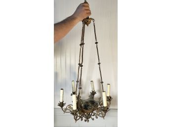 French Hanging Gilt Decorated Chandelier (CTF10)