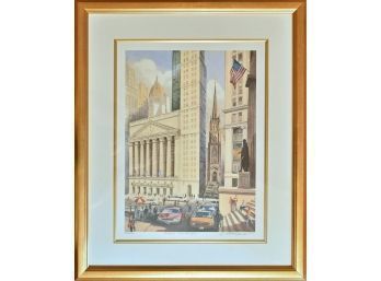 Limited Editon NY Stock Exchange Colored Lithograph (CTF10)