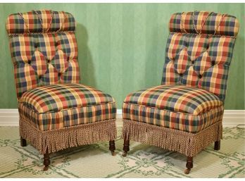 Pr. Victorian Slipper Chairs (CTF20)