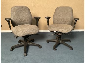 Pair Of Desk Chairs, (CTF20)