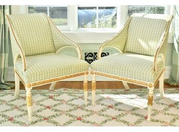 Pr. Neo Classical Style Arm Chairs (CTF30)