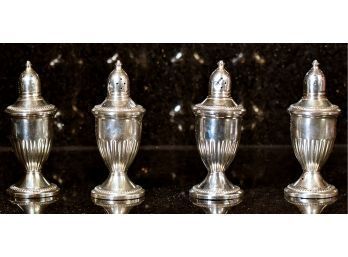 Two Pr. Of Sterling Weighted Salt & Pepper Shakers (CTF10)