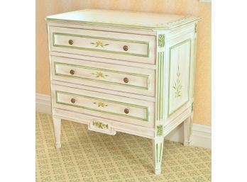 French Style Three Drawer Night Stand, Louis J. Solomon NYC (CTF10)