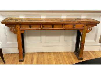 Early 20th C. Elm Chinese Altar Table (CTF20)