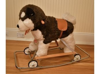 Vintage Trupa Stuffed Dog On Wheels (CTF10)