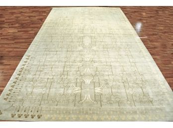 Fantastic Large Size Hand Made Wool Carpet (CTF30)