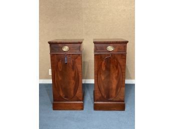 Pair Of Vintage Pedestal Cabinets (CTF20)