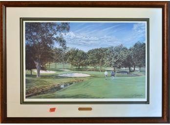 #12 Southern Hills CC, Limited Edition James Fitzpatrick Colored Lithograph (cTF10)