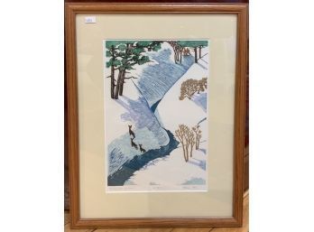 Limited Edition Elfride Abbe Etching, Cross Country Shadows (CTF10)
