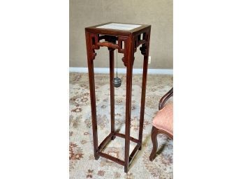 Chinese Rosewood Marble Top Fern Stand (CTF10)