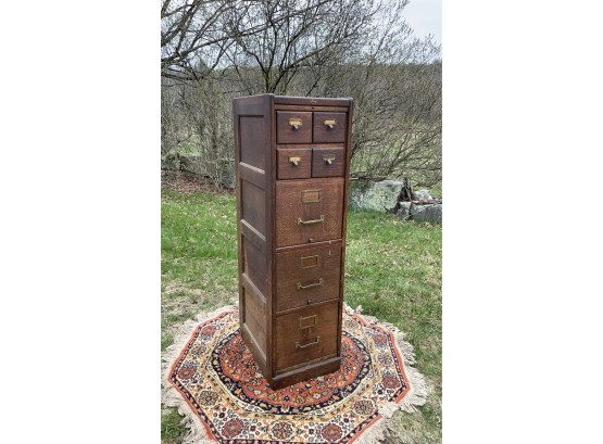 Antique Macey Oak File Cabinet (CTF30)