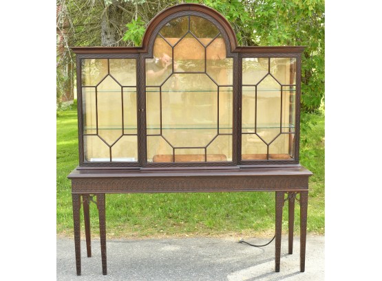 Ca. 1900 Georgian Style Mahogany Display Cabinet (CTF50)