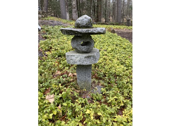 Sectional Granite Japanese Style Garden Lantern (1 Of 3) (CTF30)