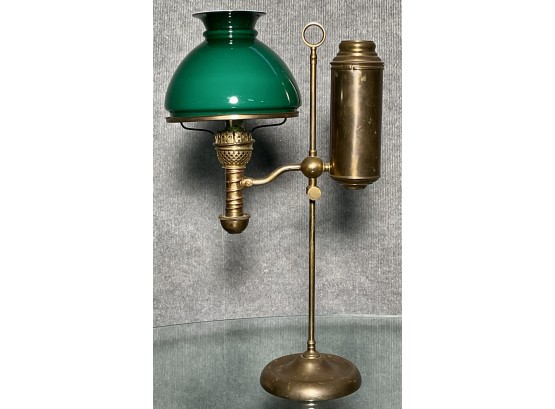 Antique Manhattan Company Brass Single Student Lamp (CTF20)