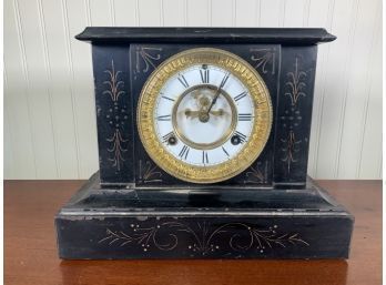 Waterbury Clock Co., CT, Metal Shelf Clock (CTF10)