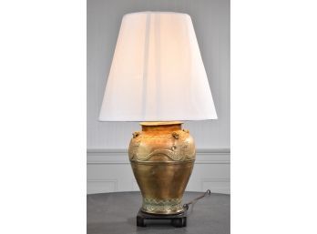 Antique Brass Asian Table Lamp (CTF10)