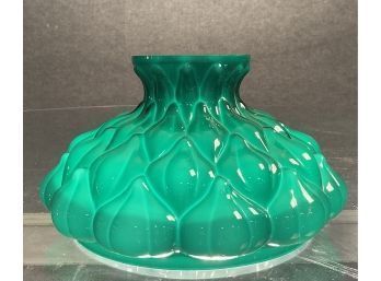 Ca. 1900  Artichoke Style Green Lamp Shade (CTF10)
