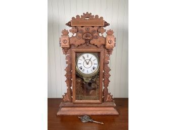 Victorian Gingerbread Shelf Clock  (CTF10)