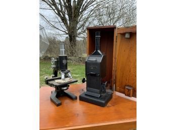 Bausch & Lomb And Spencer Microscopes 2 Pcs. (CTF20)