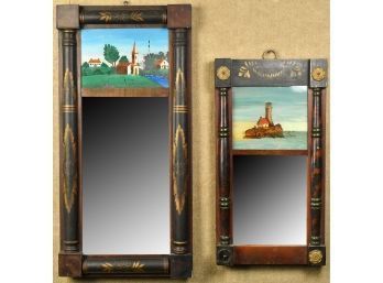Two Federal Eglomise Wall Mirrors (CTF10)