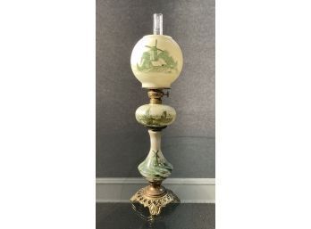 Victorian Hand Painted Table Lamp (CTF20)