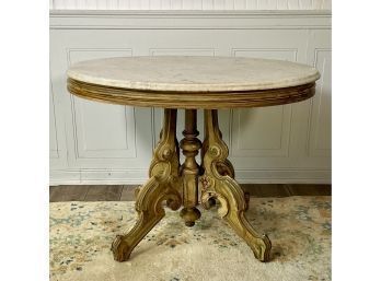 Antique Marble Top Table (CTF30)