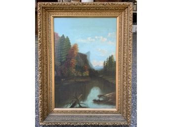 Oil On Canvas, River Landscape (CTF10)