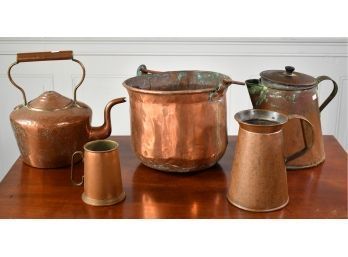 Four Pieces Copper Cookware (CTF10)