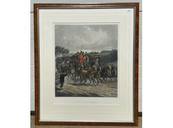 English Colored Engraving, 'Going To The Derby' (CTF10)