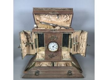 Waterbury Vanity Clock With Sterling Accessories (CTF10)