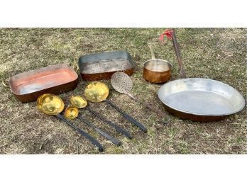 Copper And Brass Cookware, 9 Pcs (CTF20)