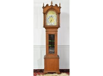 Antique Large Oak Grandfather Clock (CTF40)