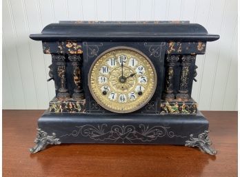 Seth Thomas Painted Wooden Mantle Clock (CTF10)