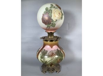 Antique Gone With The Wind Chamber Lamp (CTF20)