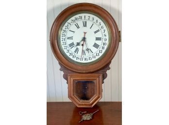 Antique Ingraham Dew Drop Calendar Clock (CTF20)