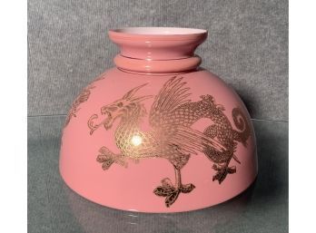 Pink Glass Student Lamp Shade (CTF10)