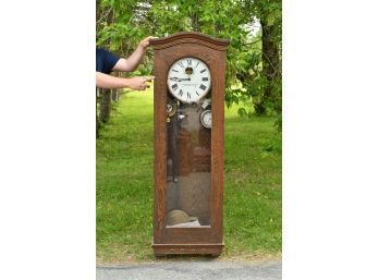 Large Antique Standard Electric Time Co Clock (CTF30)