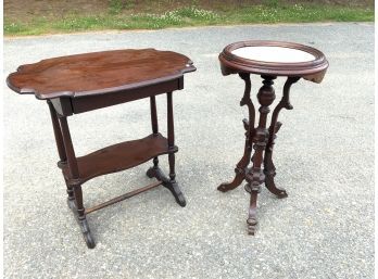 Two Victorian Walnut Stands (CTF20)