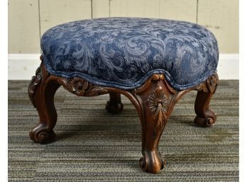 Antique Carved Mahogany Footstool (CFT10)