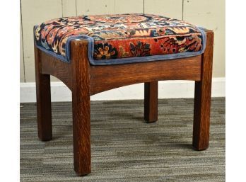 Antique Stickley Style Mission Oak Footstool (CTF10)