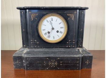 Black Stone Mantle Clock (CTF10)